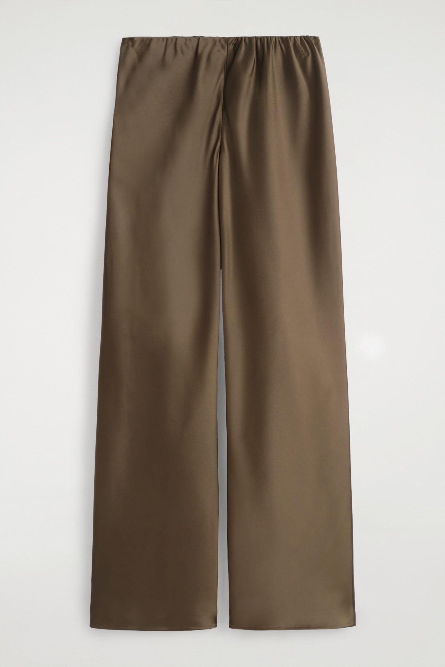 Satin Wide-Leg Trousers