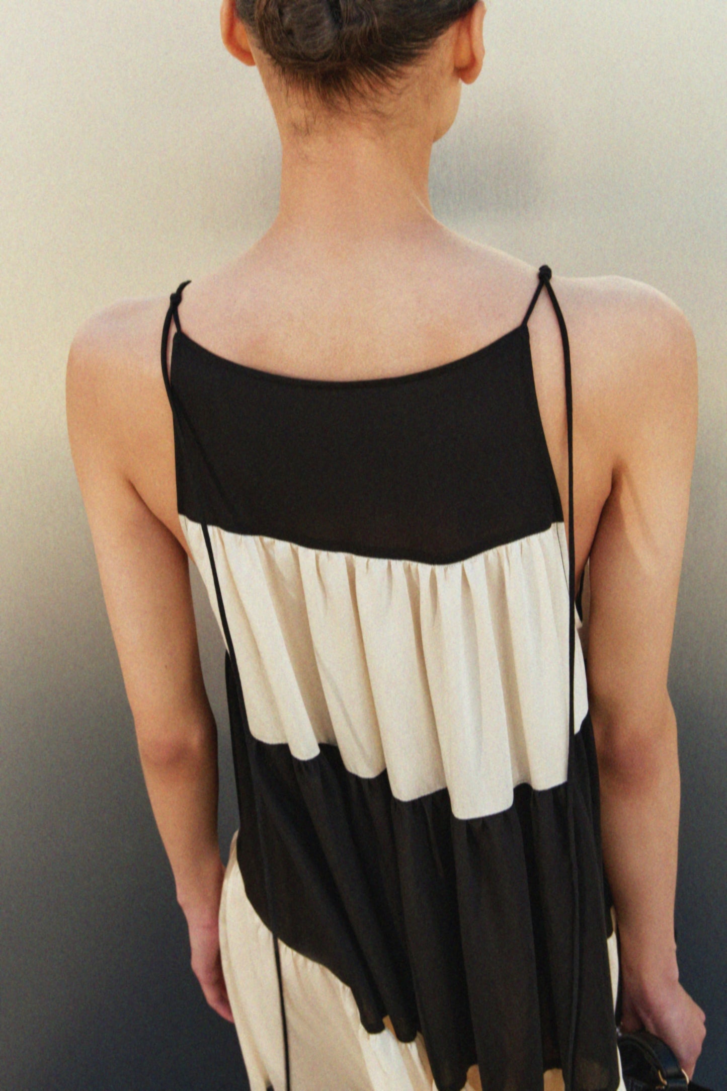 Tiered tie-strap dress