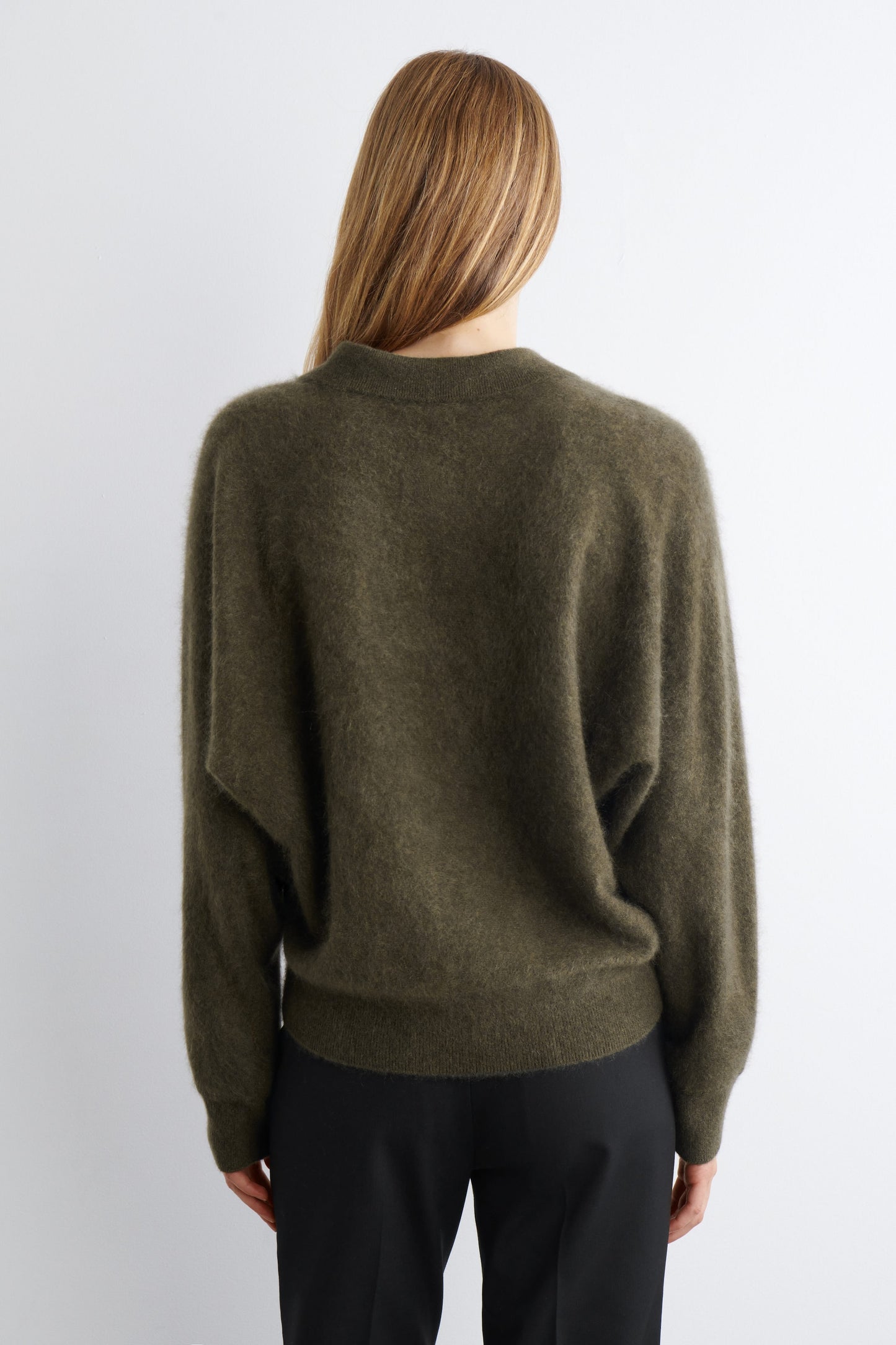 Brushed-Cashmere Polo Jumper