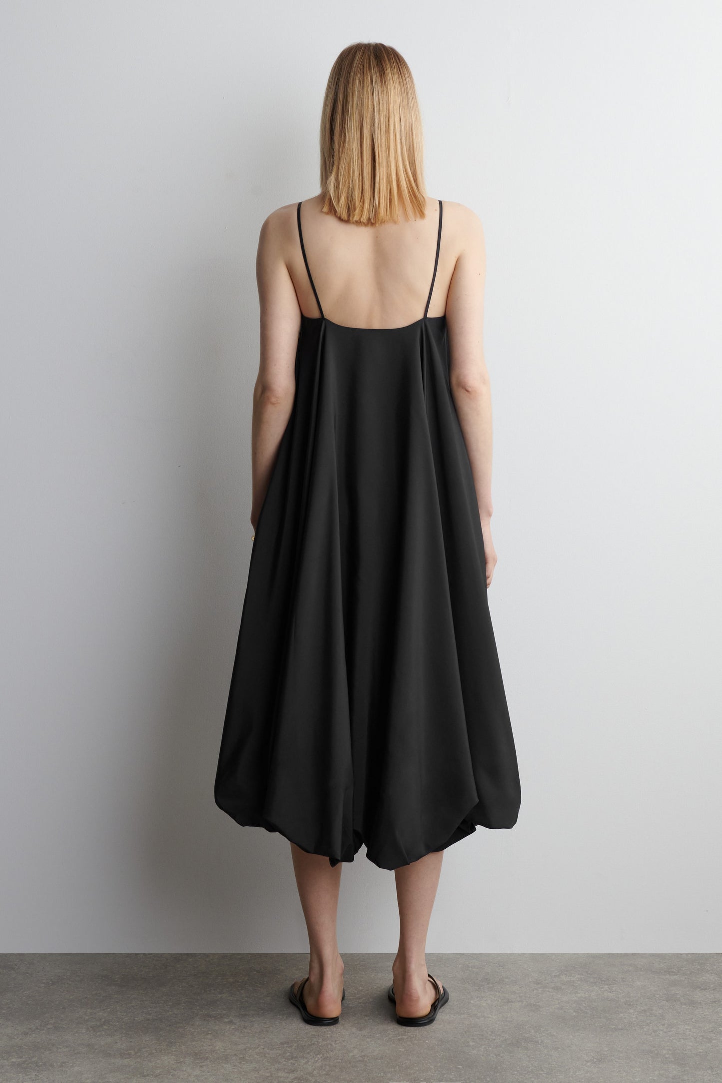 Bubble-Hem Mini Dress