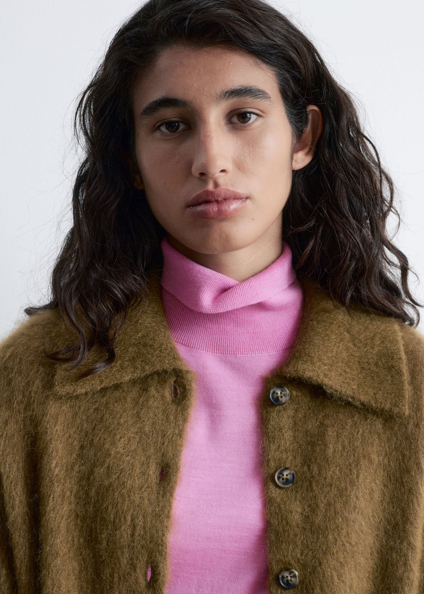 Brushed-Knit Oversized Cardigan