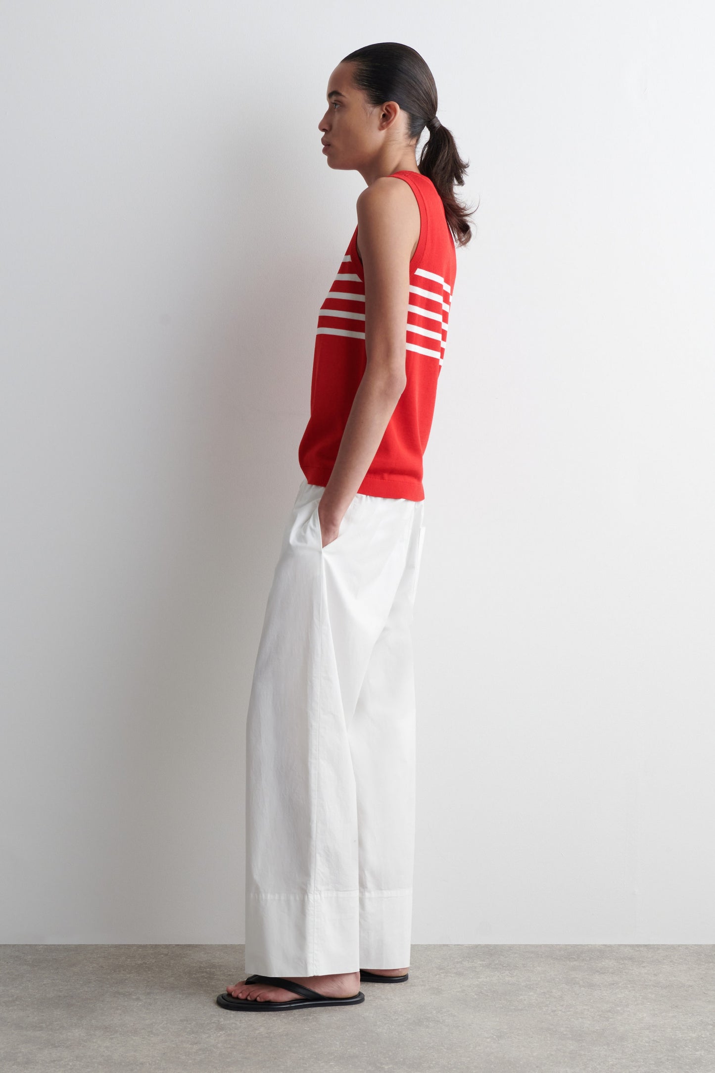 Striped Knitted Tank Top