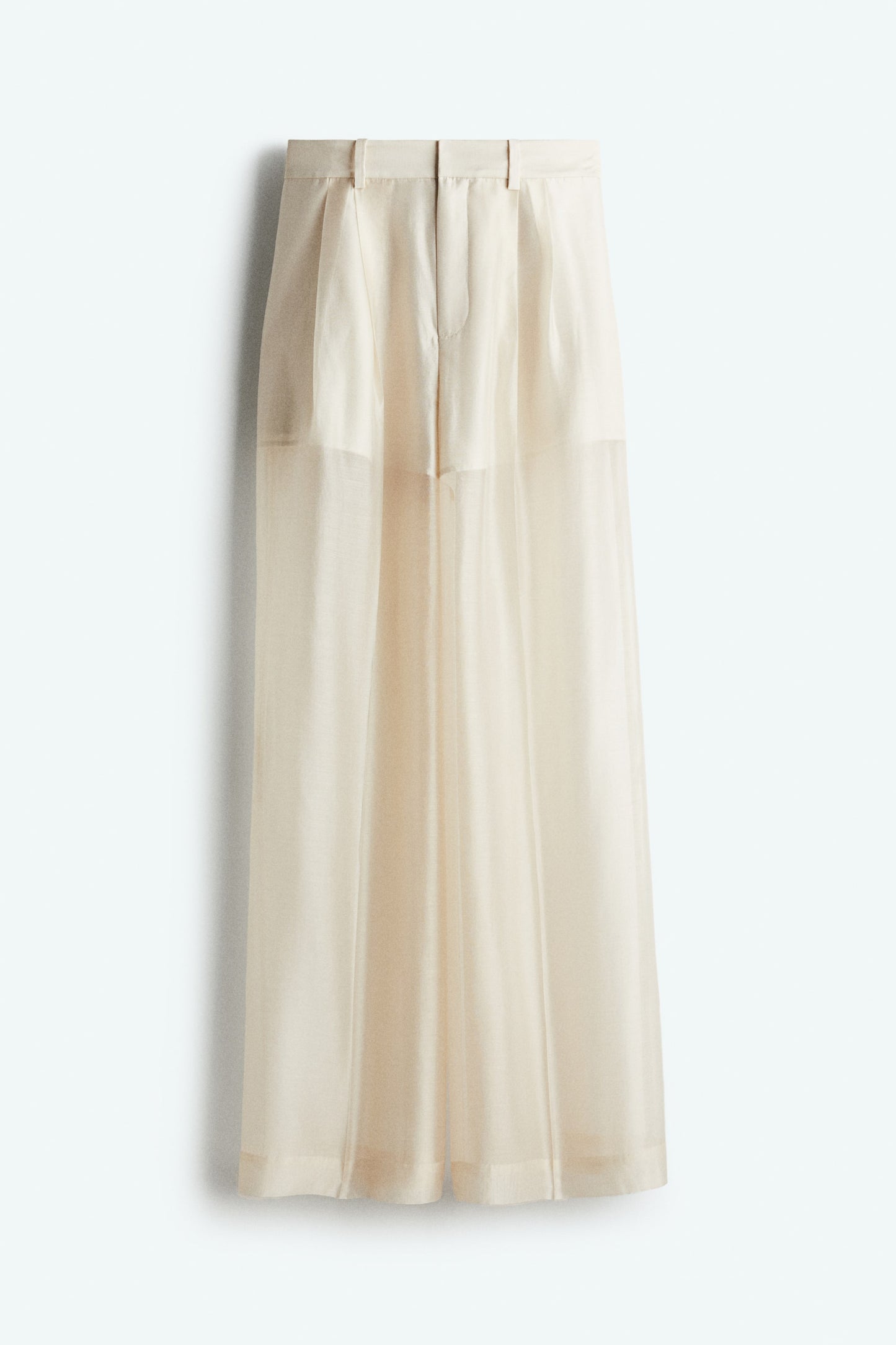 Wide sheer trousers