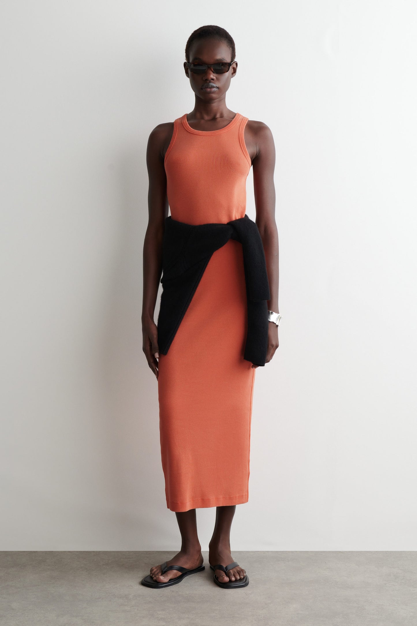 Ribbed tube dress