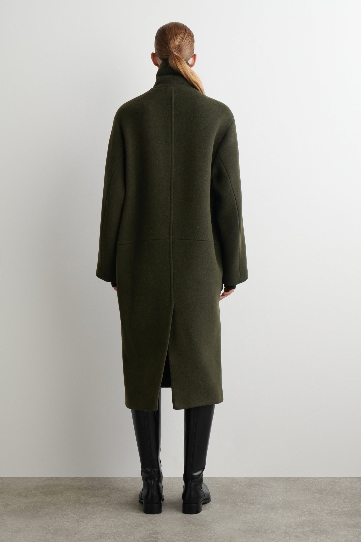Oversized Double-Breasted Wool Coat