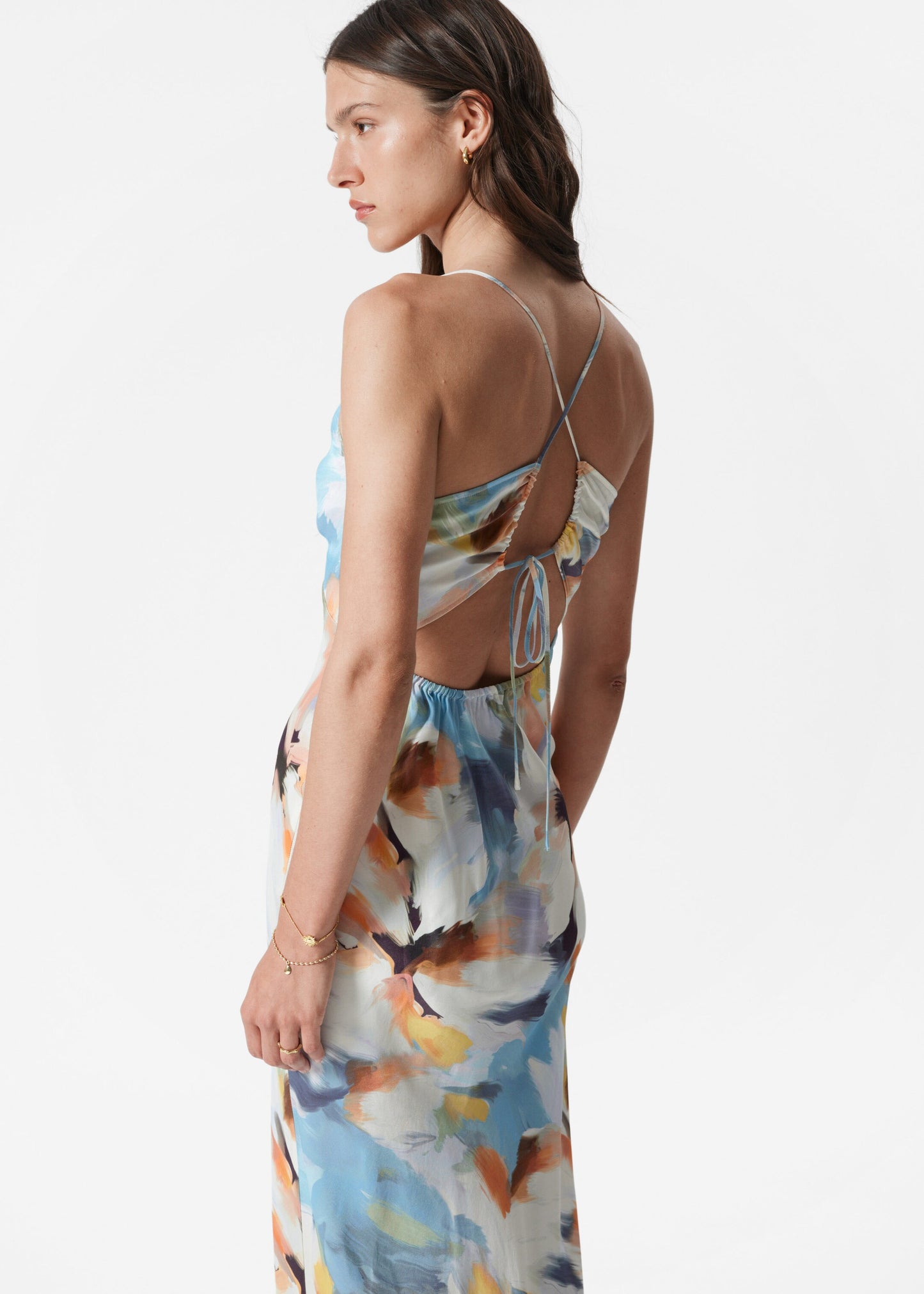 Satin Slip Midi Dress
