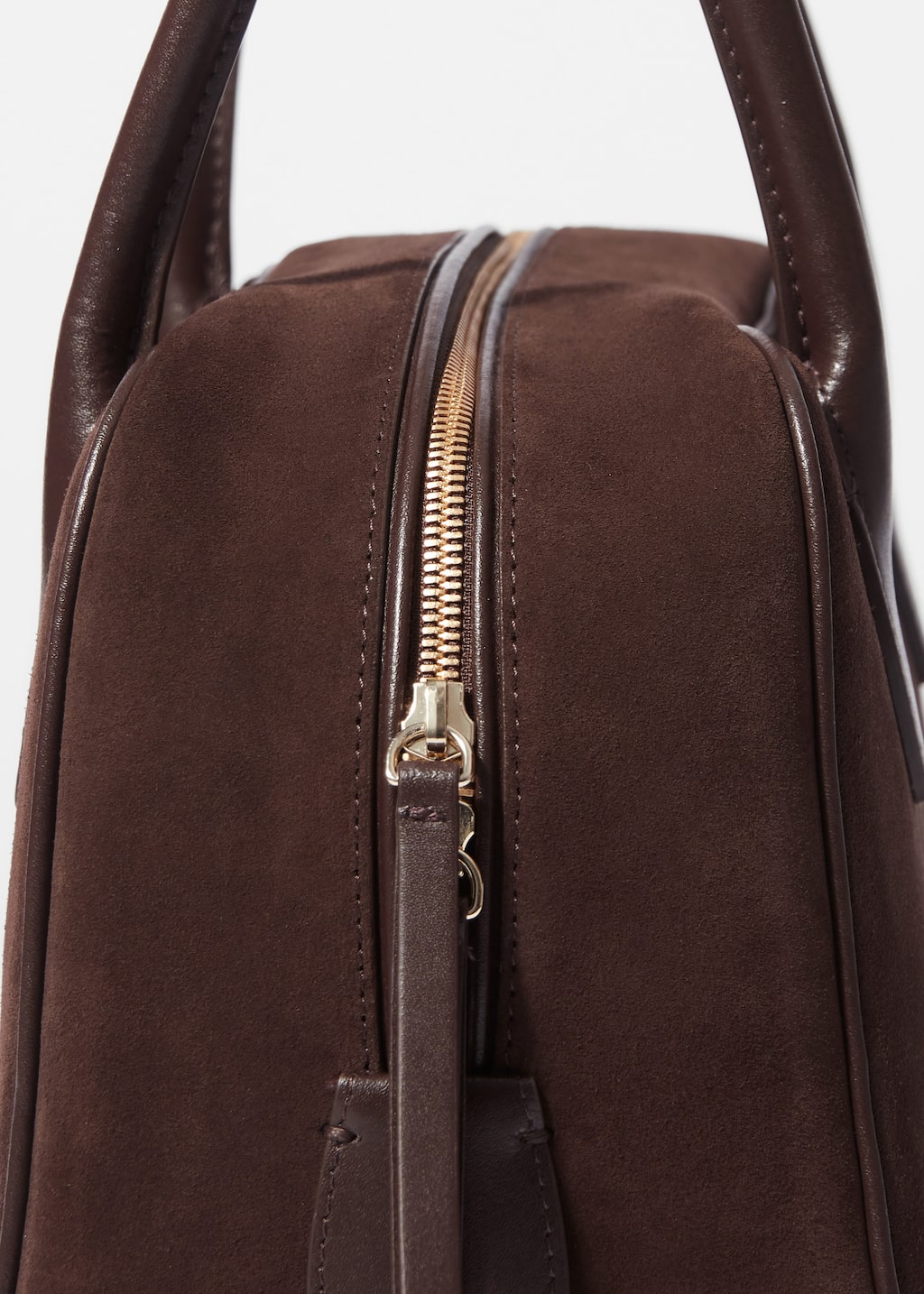 Suede Bowling Bag