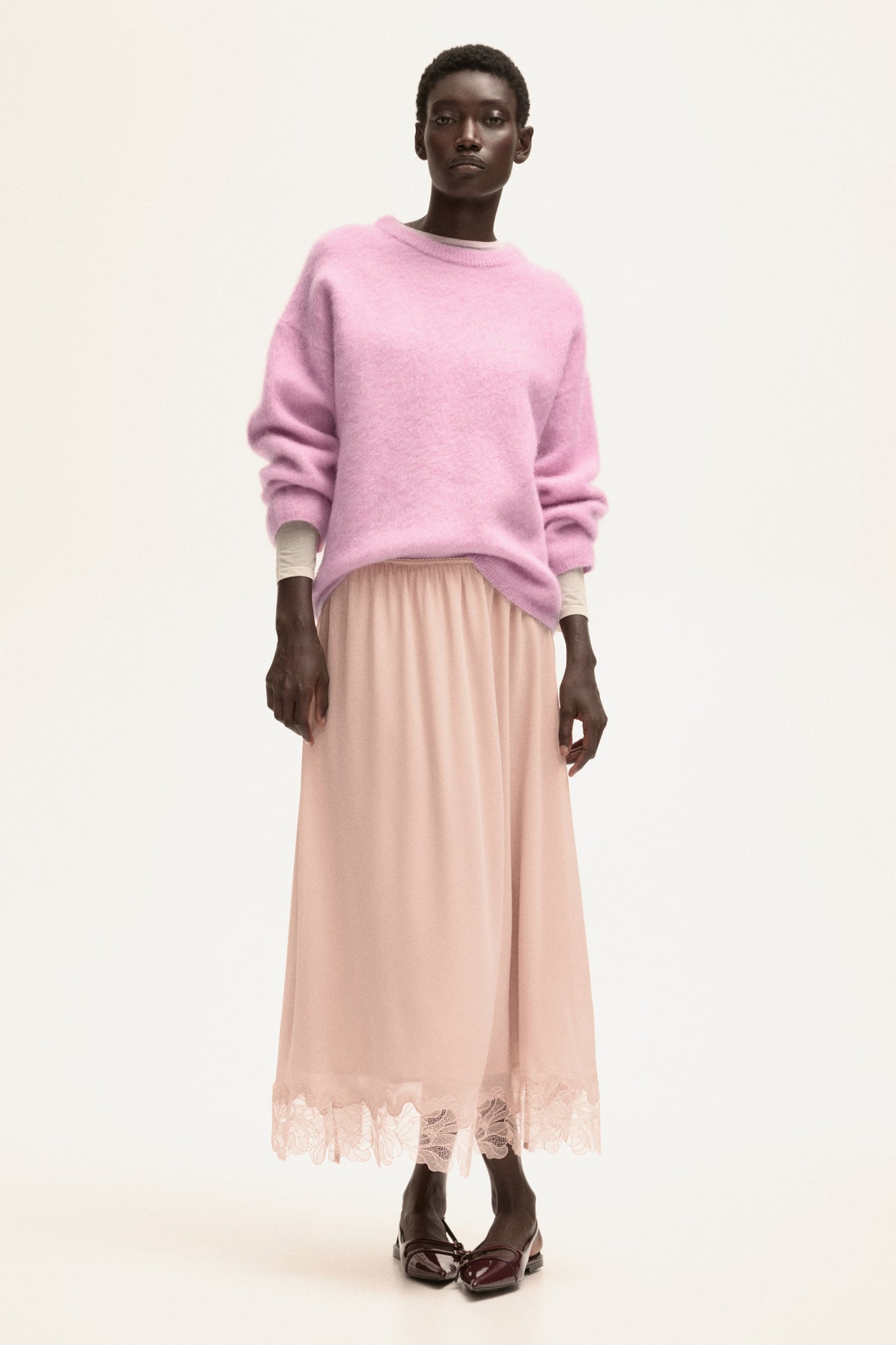 Oversized mohair-blend jumper