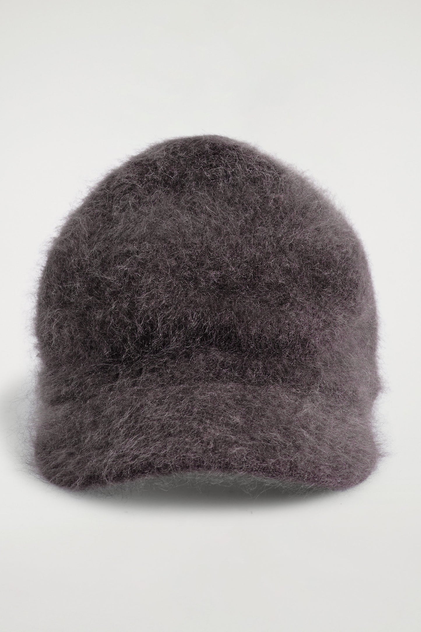 Brushed-Cashmere Baseball Cap