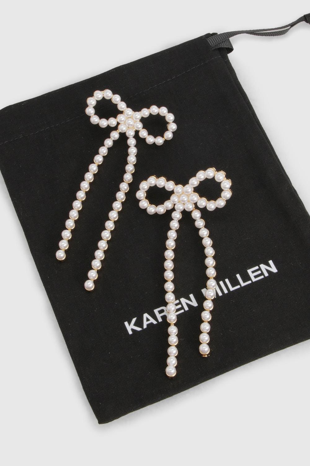 Pearl Bow Earrings