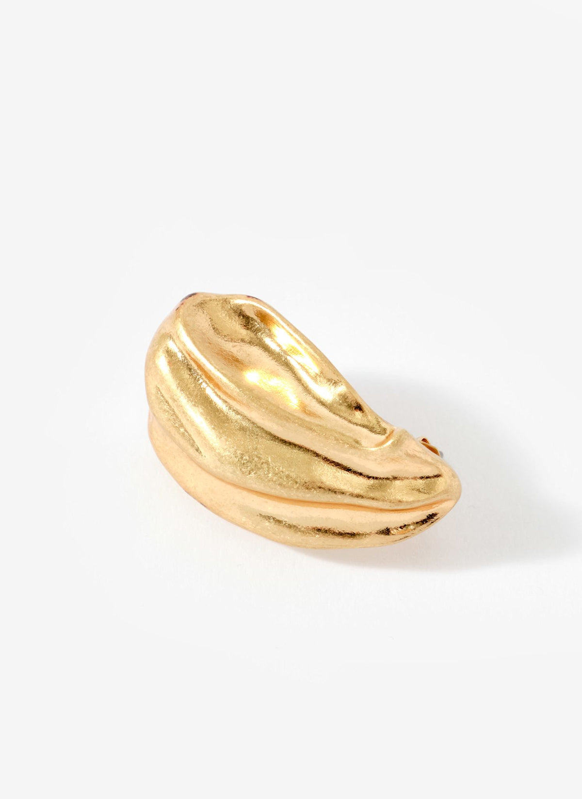 Gold Tone Textured Stud Earrings