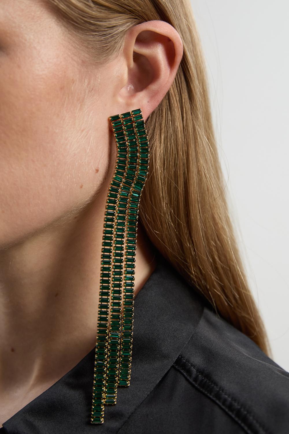 Diamante Drop Earrings