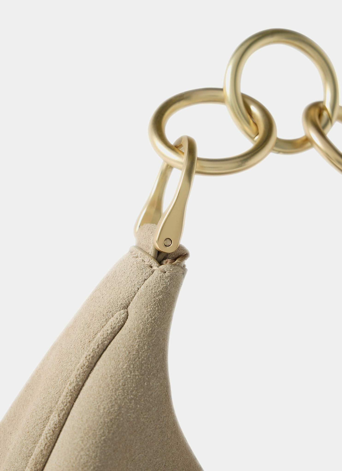 Ida Neutral Suede Grab Bag