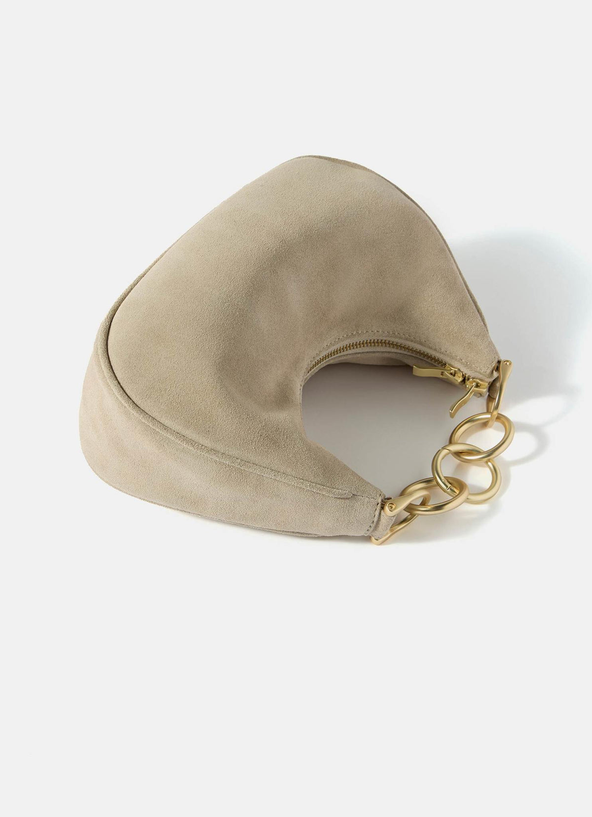 Ida Neutral Suede Grab Bag