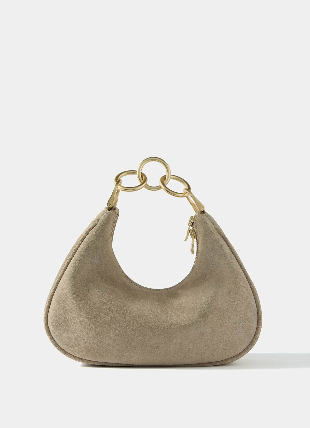 Ida Neutral Suede Grab Bag