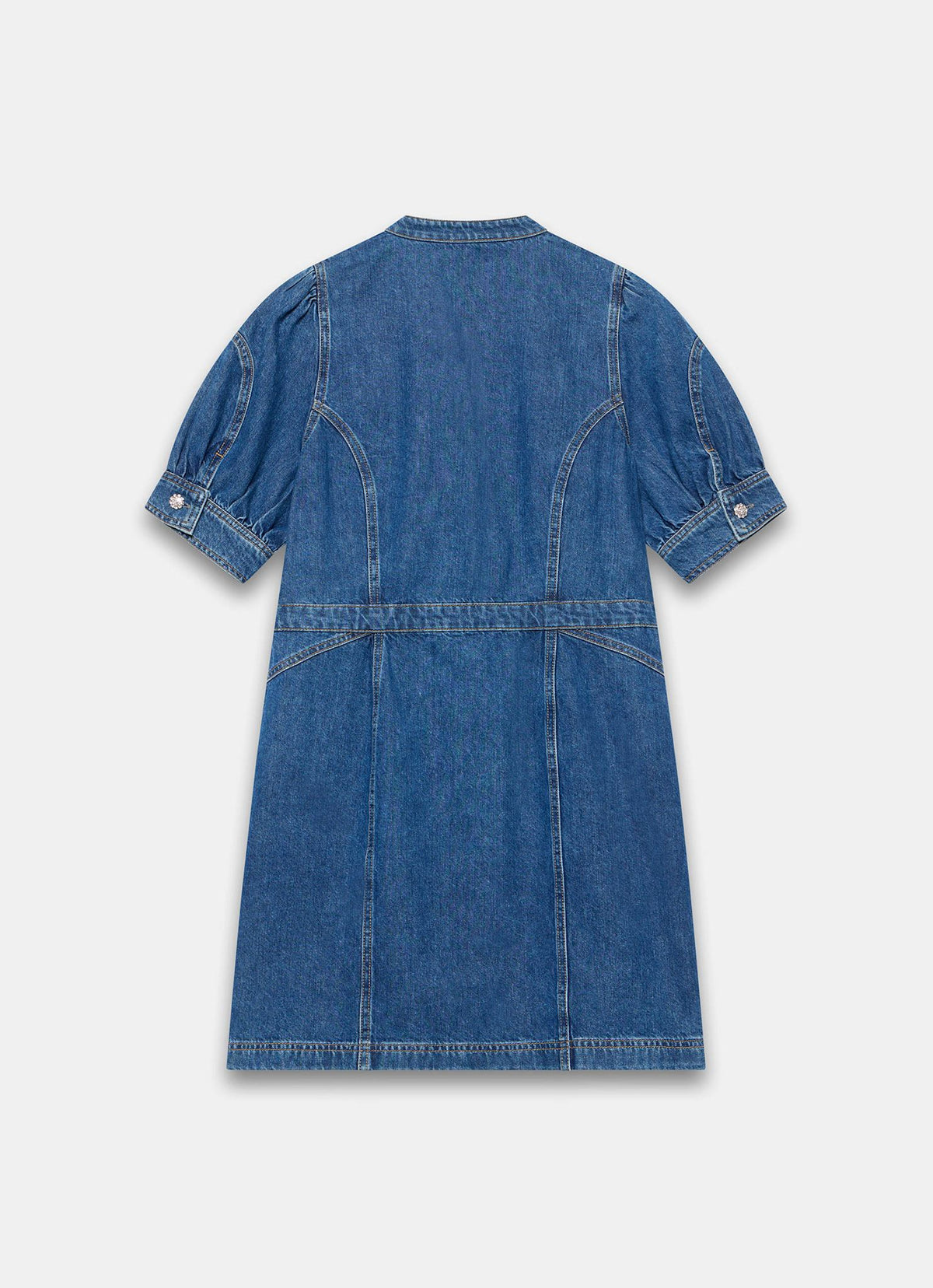 Indigo Wash Denim Mini Dress