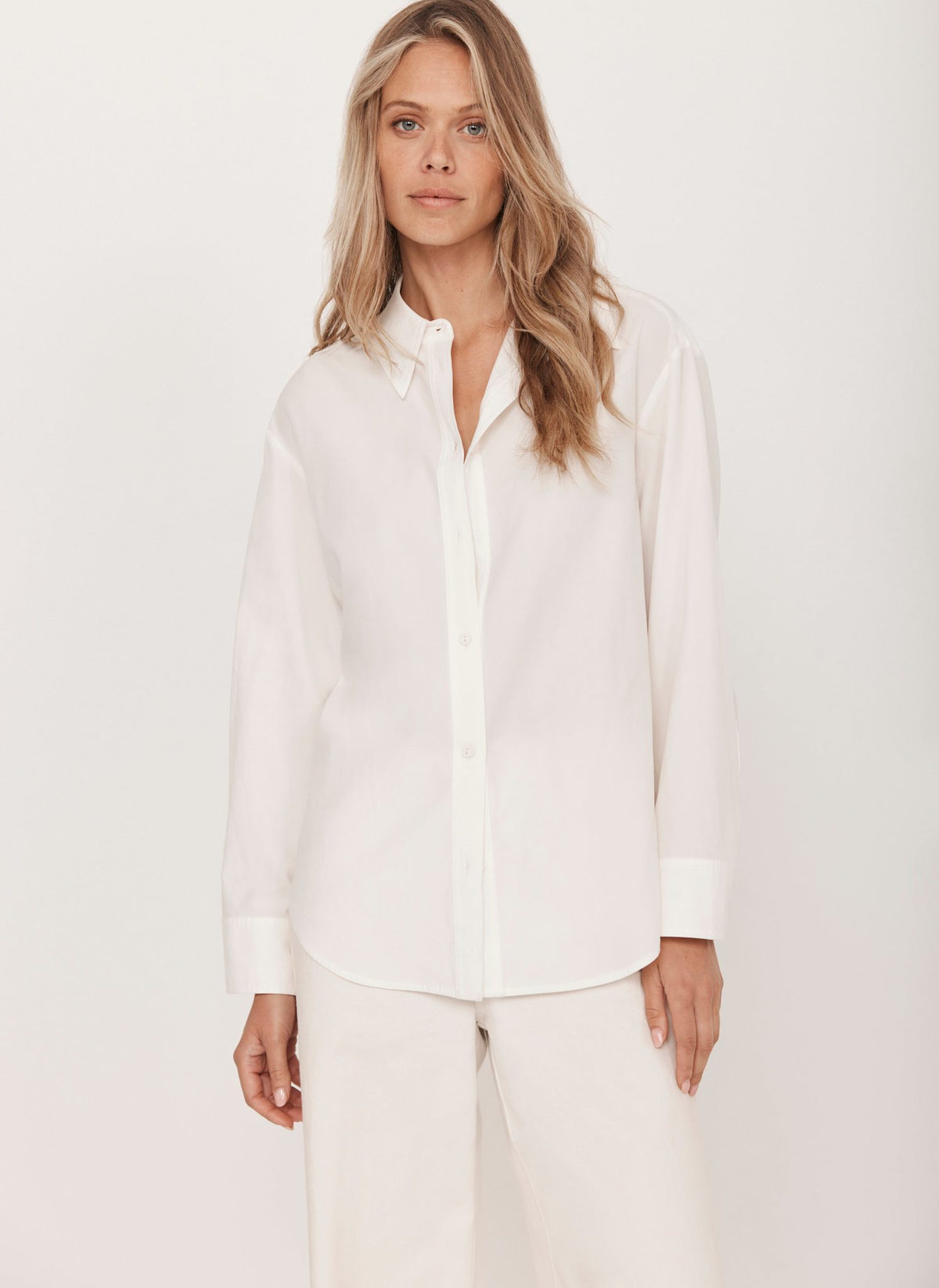 White Oversized Tailored Shirt