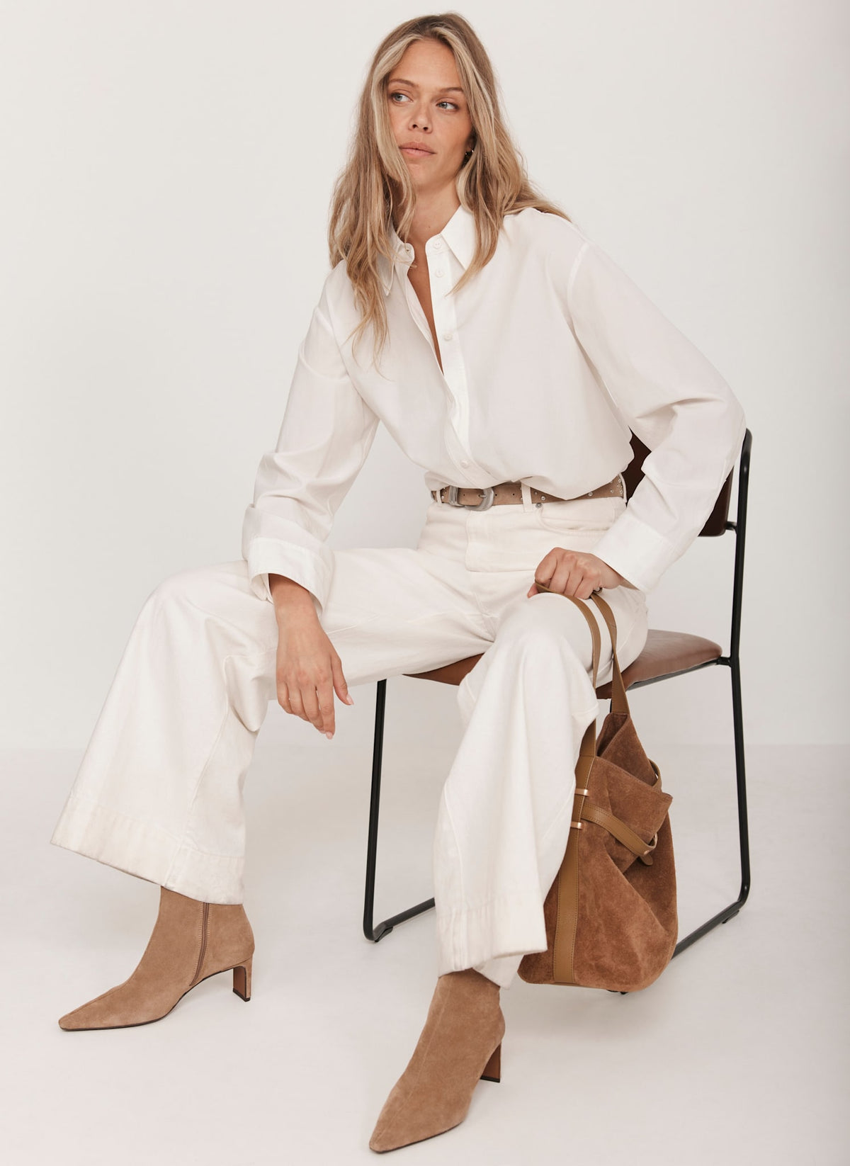 White Oversized Tailored Shirt