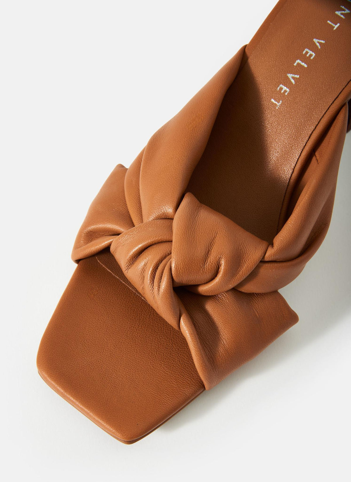 Jen Tan Leather Knot Mules