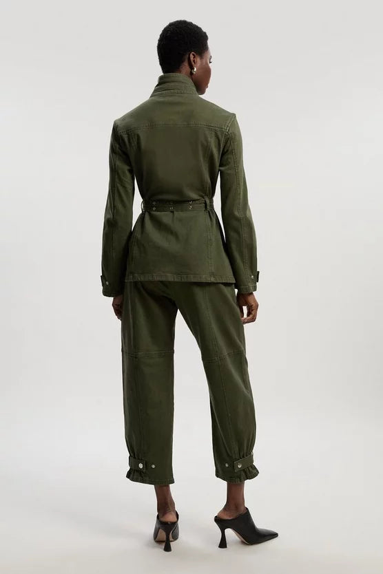 Denim Utility Cuff Hem Trouser