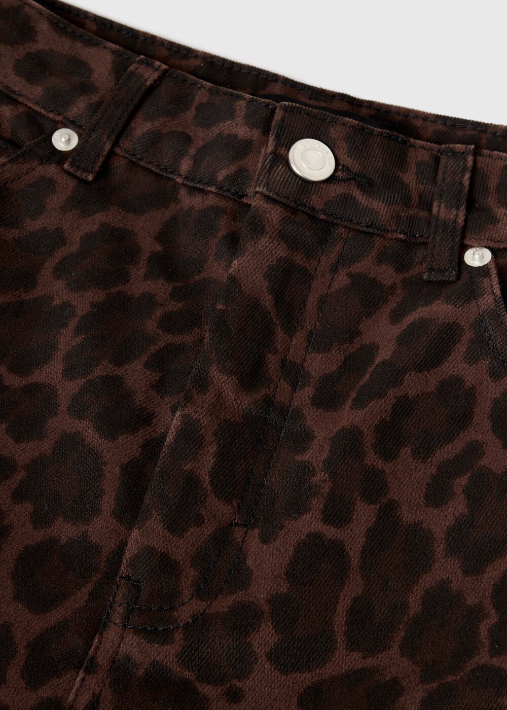 Leopard Print Leopard Print Barrel Jean