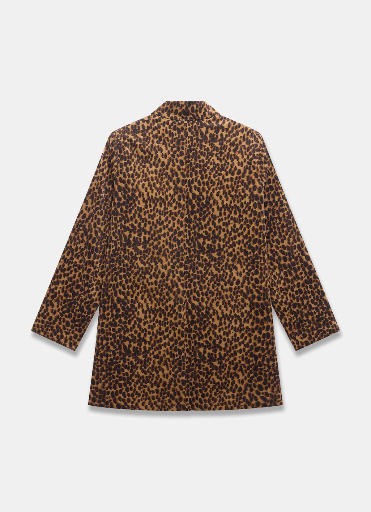 Leopard Print Velvet Coat