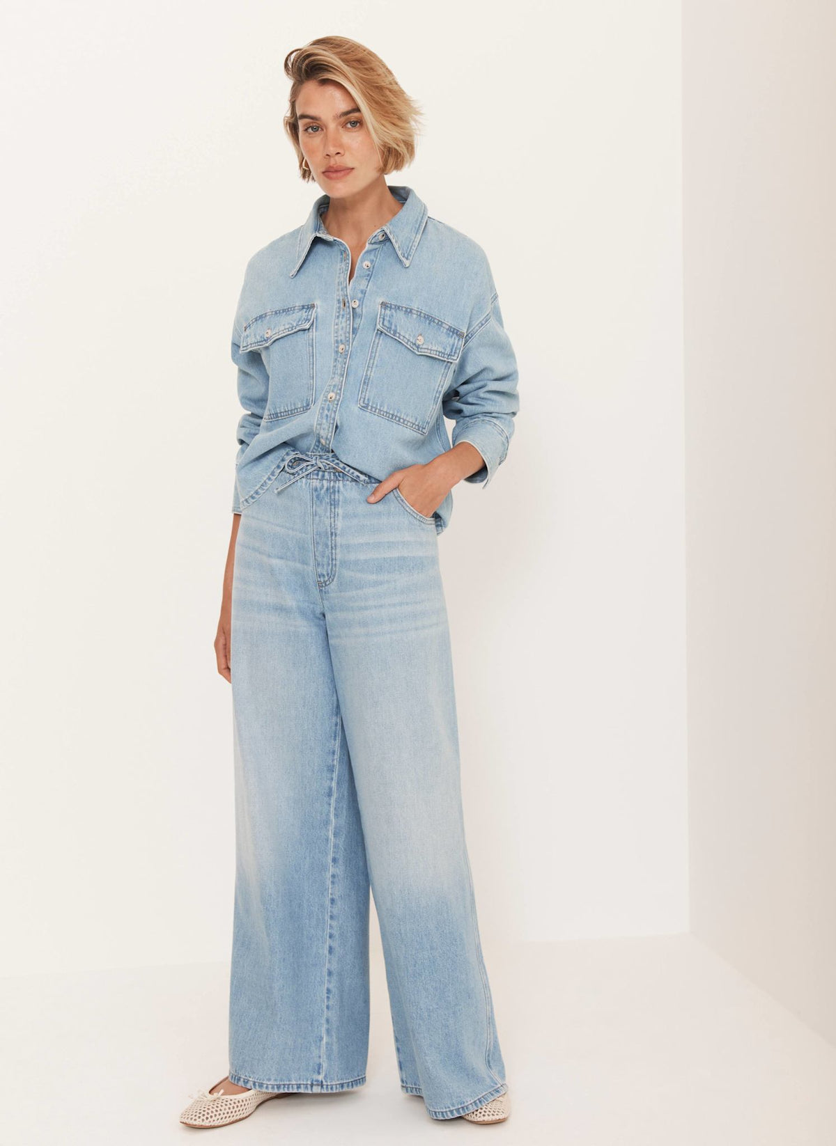 Light Indigo Denim Shirt