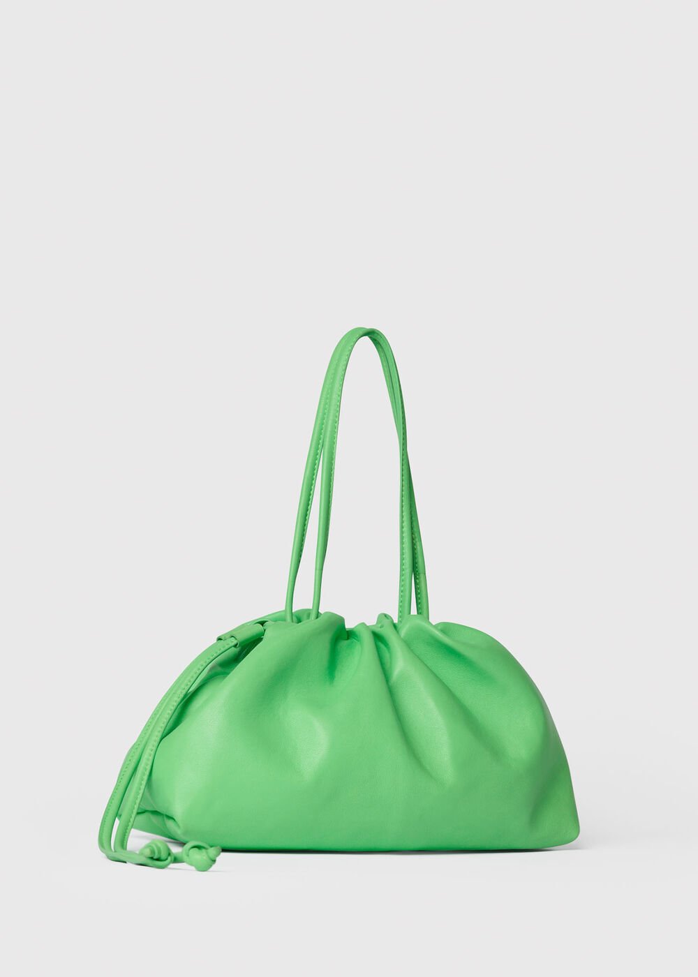 Green Limited Soft Ruched Bag