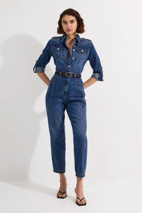 Denim Boiler Jumpsuit