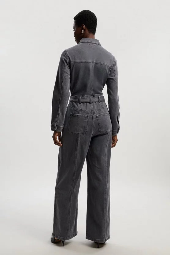 Denim Western Jumpsuit