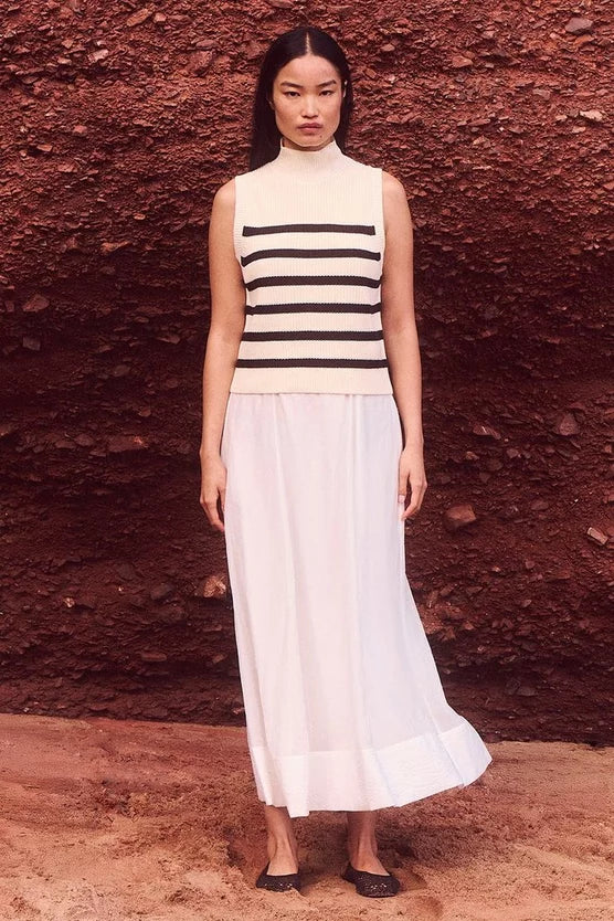 Ribbed Cotton Knitted Tank