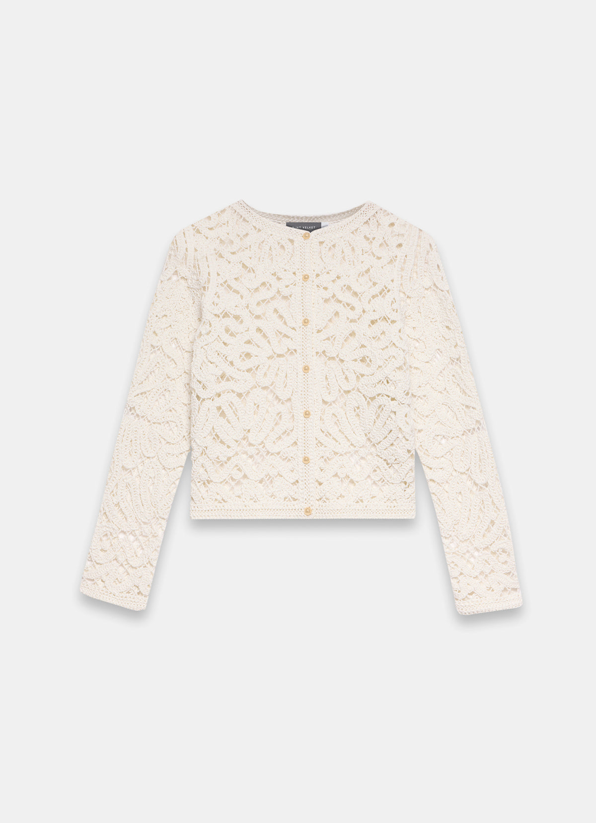 Cream Crochet Knit Jacket