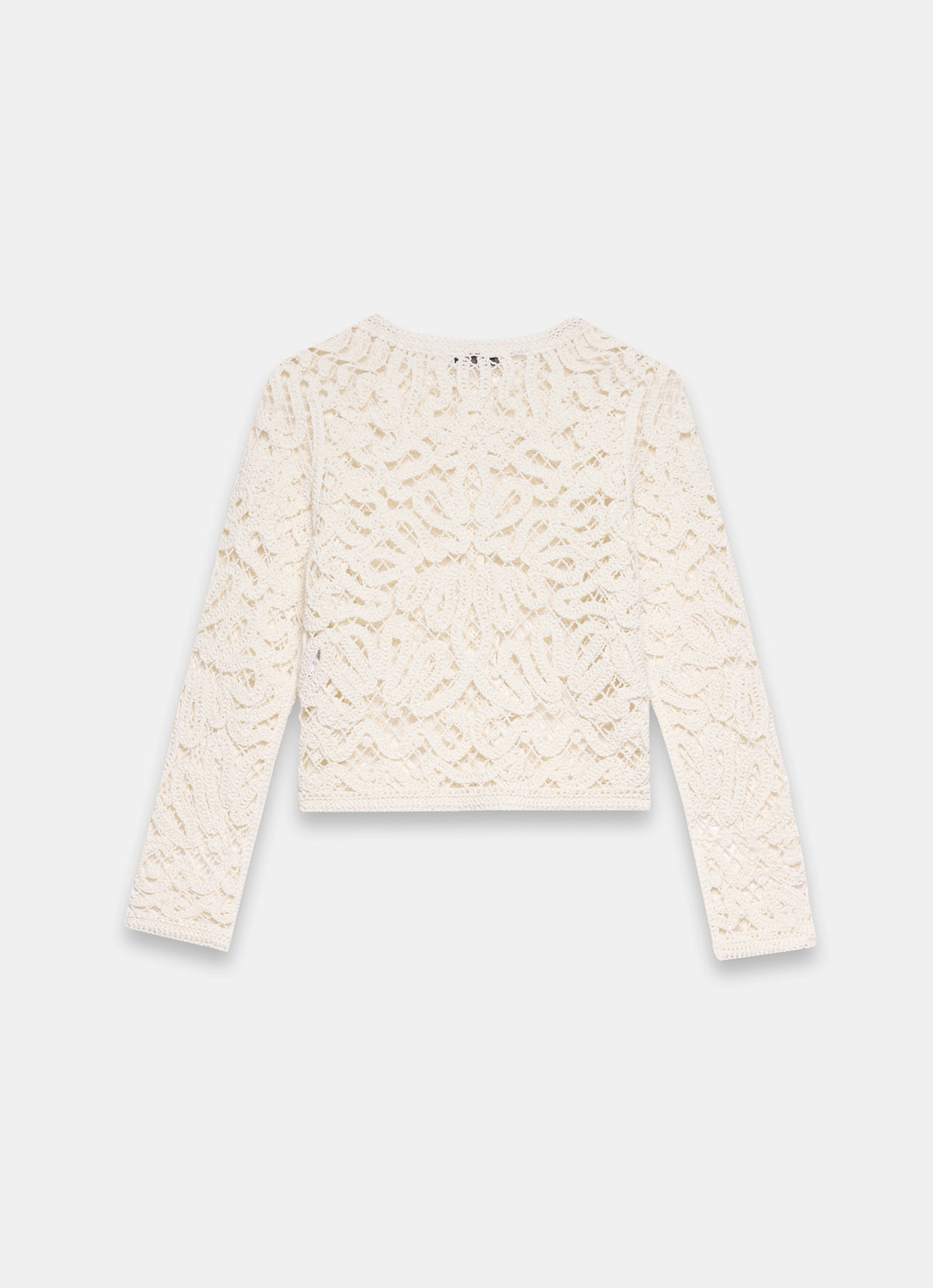 Cream Crochet Knit Jacket