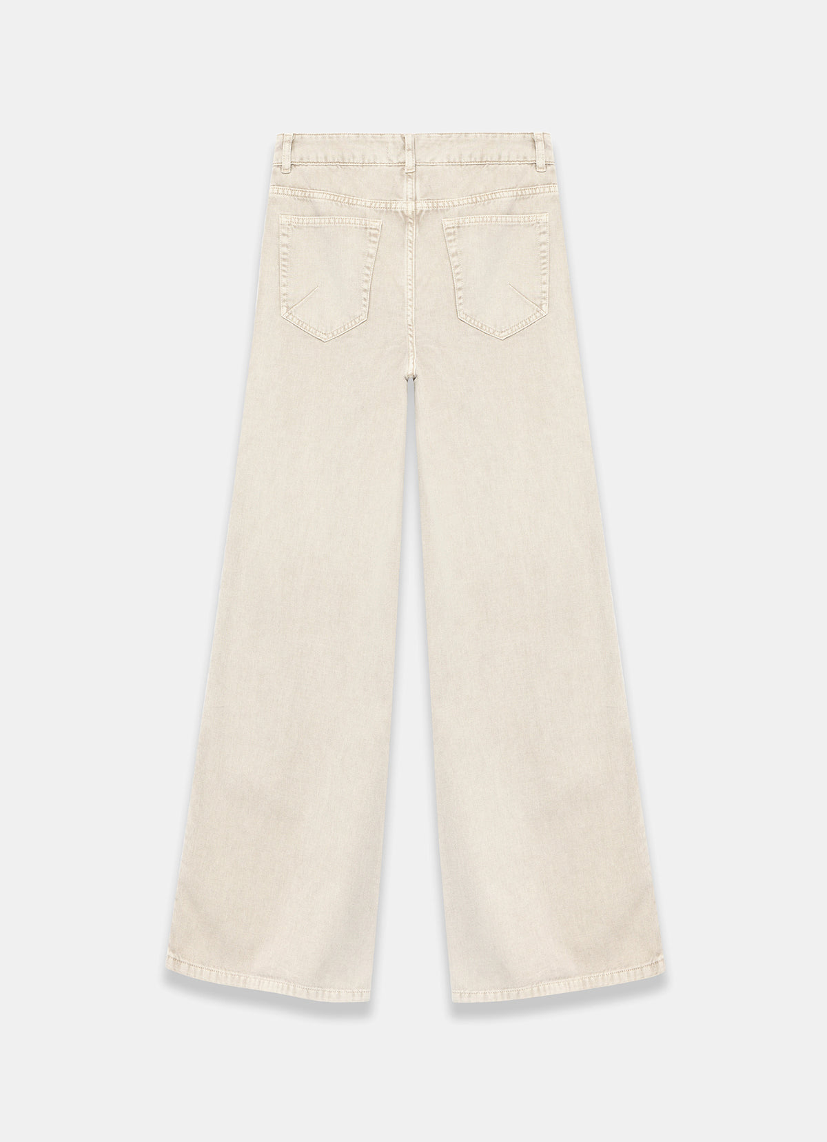 Neutral Diamante Wide Leg Jeans