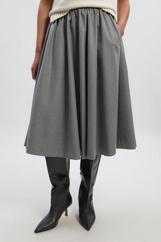 Tailored Marl Full Skirt