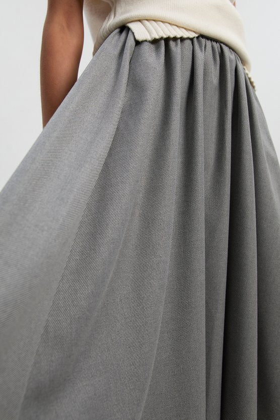 Tailored Marl Full Skirt
