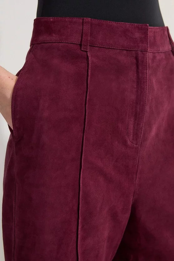Suede Tailored Longline Short