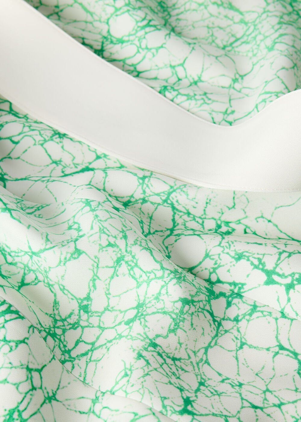 Green/Multi Printed Buckle Midi Dress