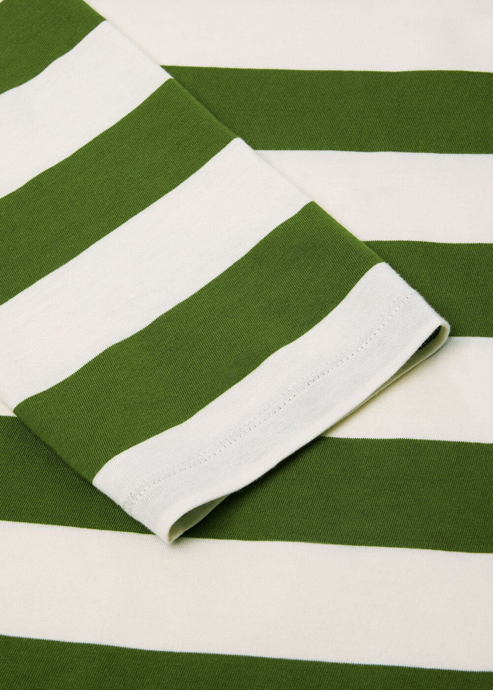 Green/Multi Relaxed Stripe Long Sleeve Tee