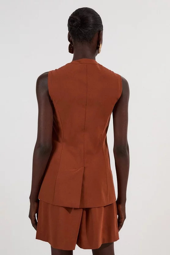 Tailored Twill Essential Single Breasted Waistcoat