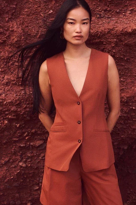 Tailored Twill Essential Single Breasted Waistcoat