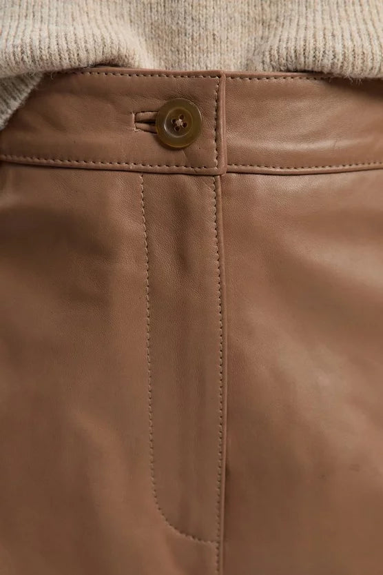 Leather Tailored Shorts