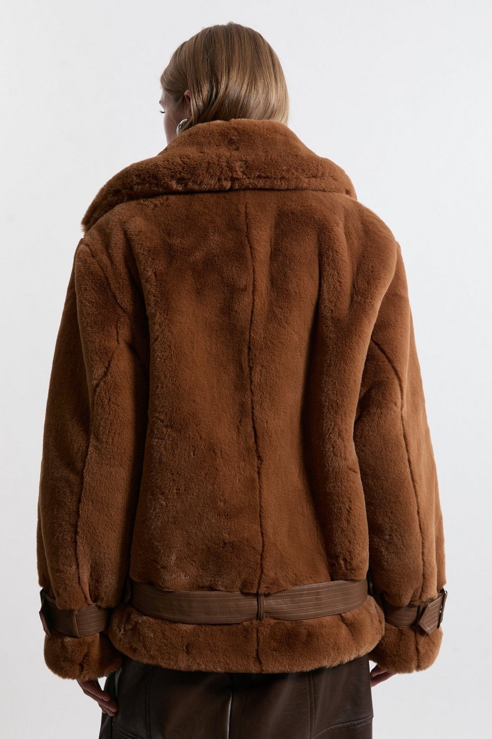 Faux Fur Biker Jacket