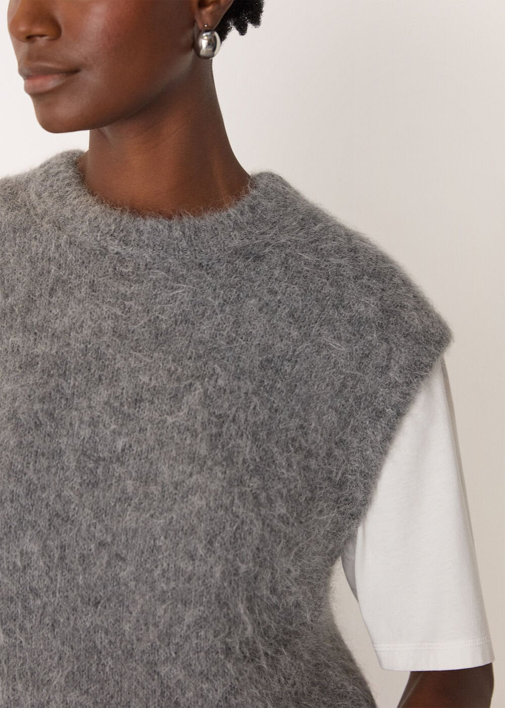 Grey Alpaca Blend Tank
