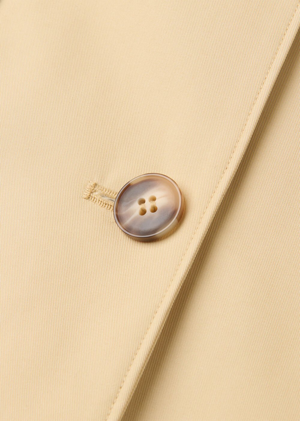 Neutral Car Coat With Pocket Detail
