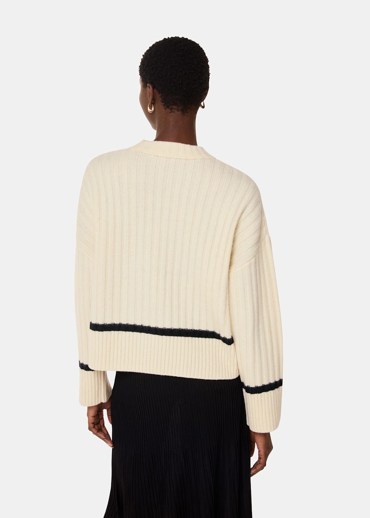 Graphic Intarsia Wool Knit