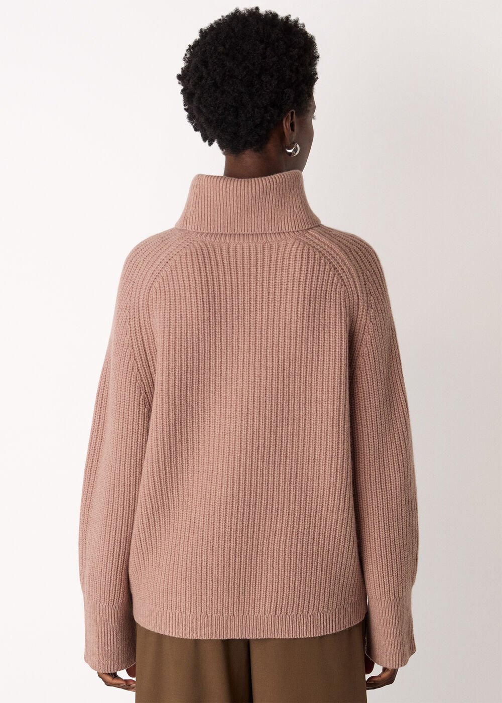 Rose Heavy Gauge Roll Neck Knit
