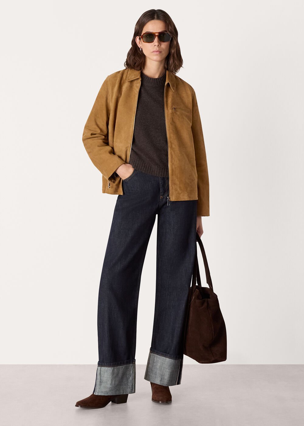 Tan Kate Suede Jacket