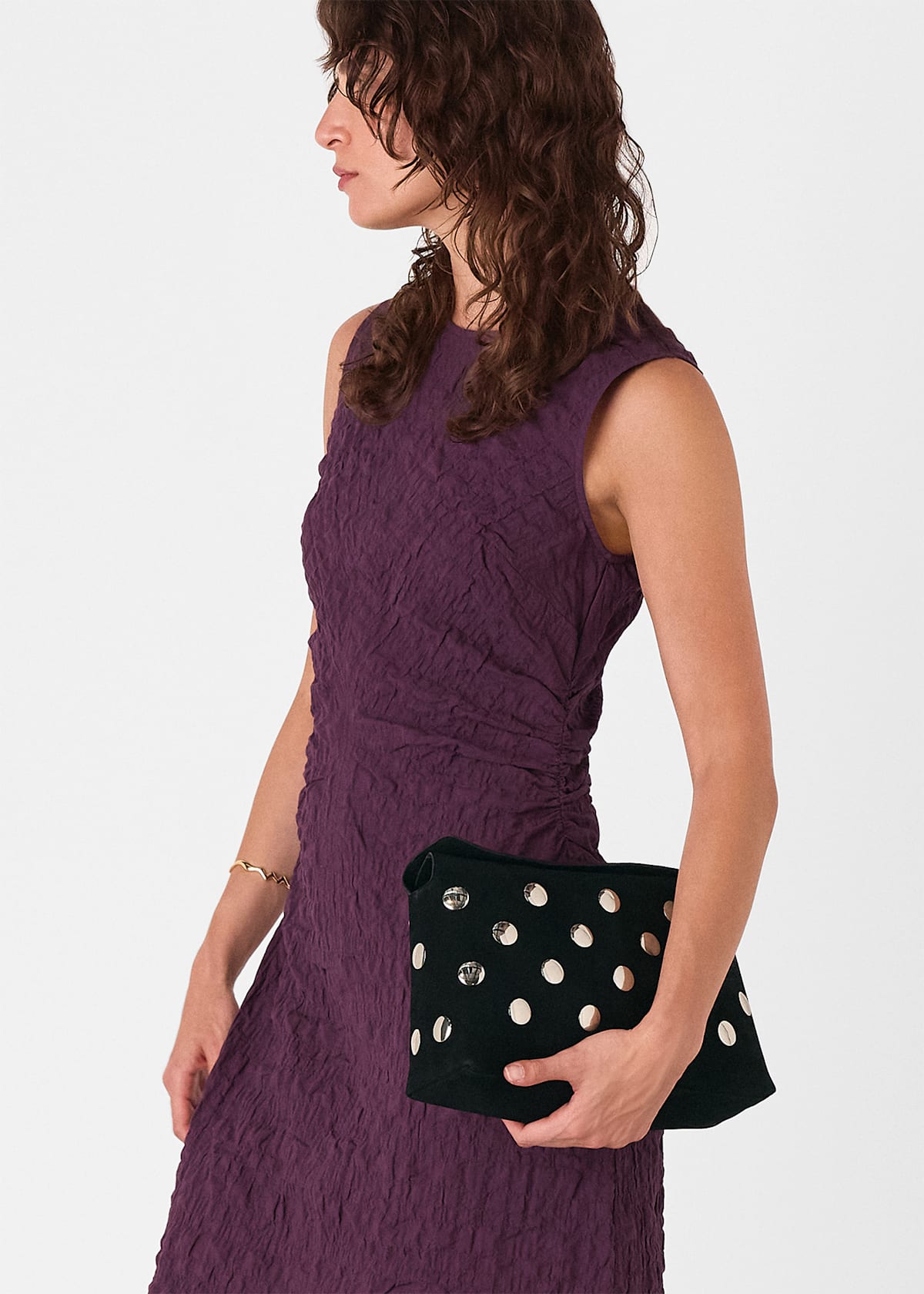 Plum Lori Textured Midi Dress