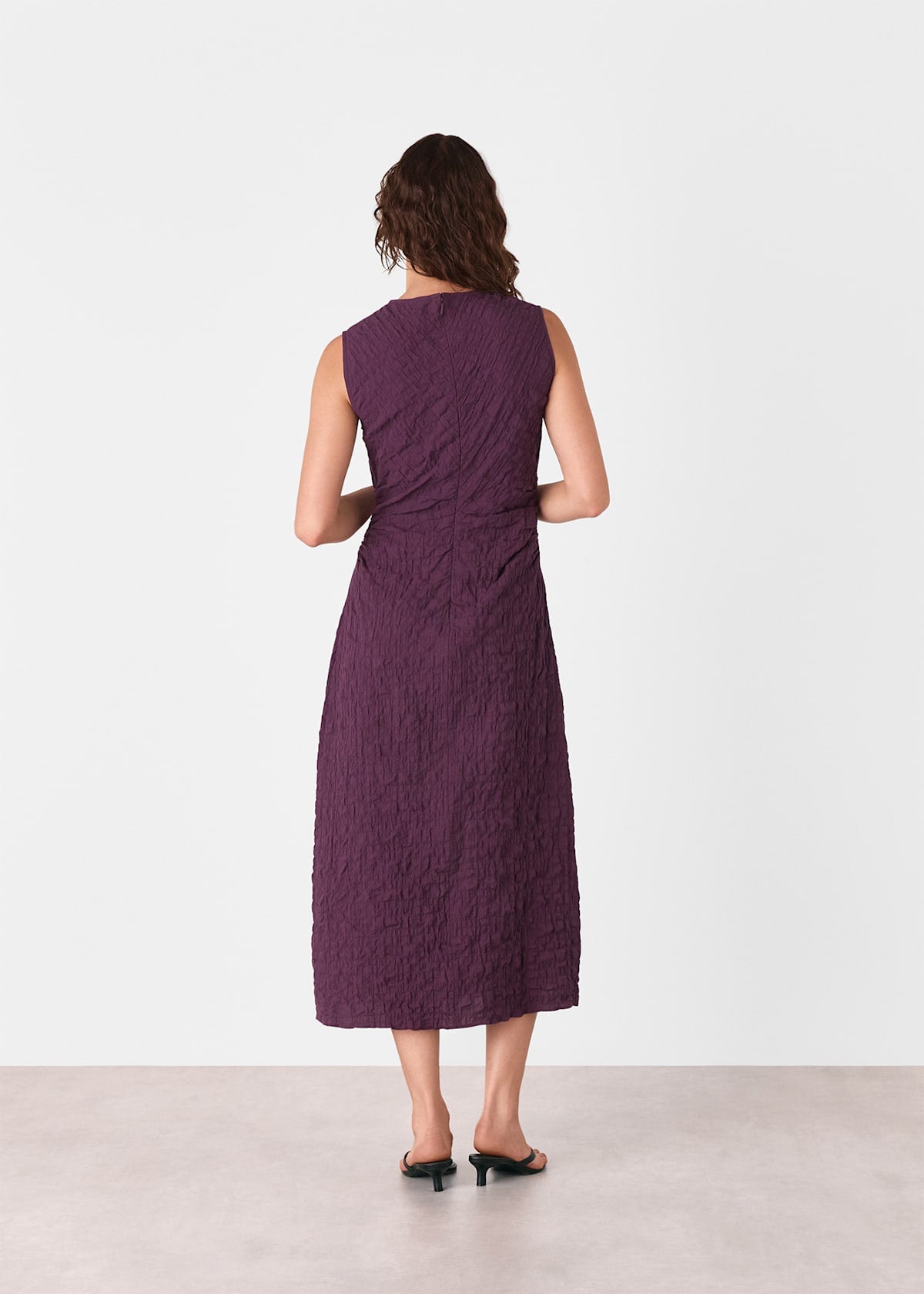 Plum Lori Textured Midi Dress